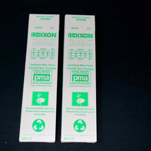 Dixon Pencils Oriole No. 287 - 2.5 F - 24 Total NEW NIB NOS 2-1/2 - Picture 2 of 3